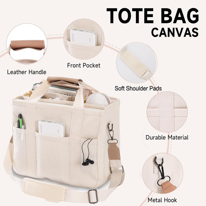 UrbanGrace – Stilig Canvas Handlenett for Hver Dag Luvikno