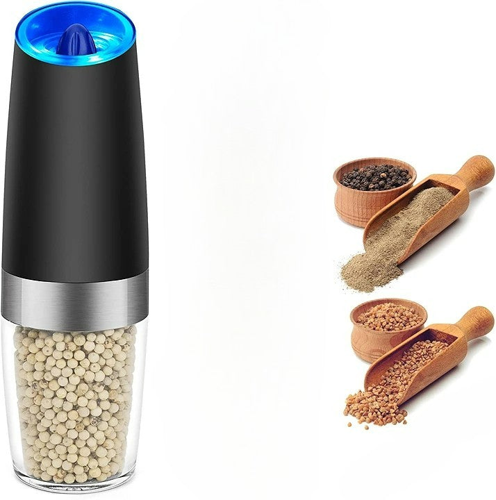 Automatisk elektrisk tyngdekraft induksjon salt- og pepperkvern | Luvikno