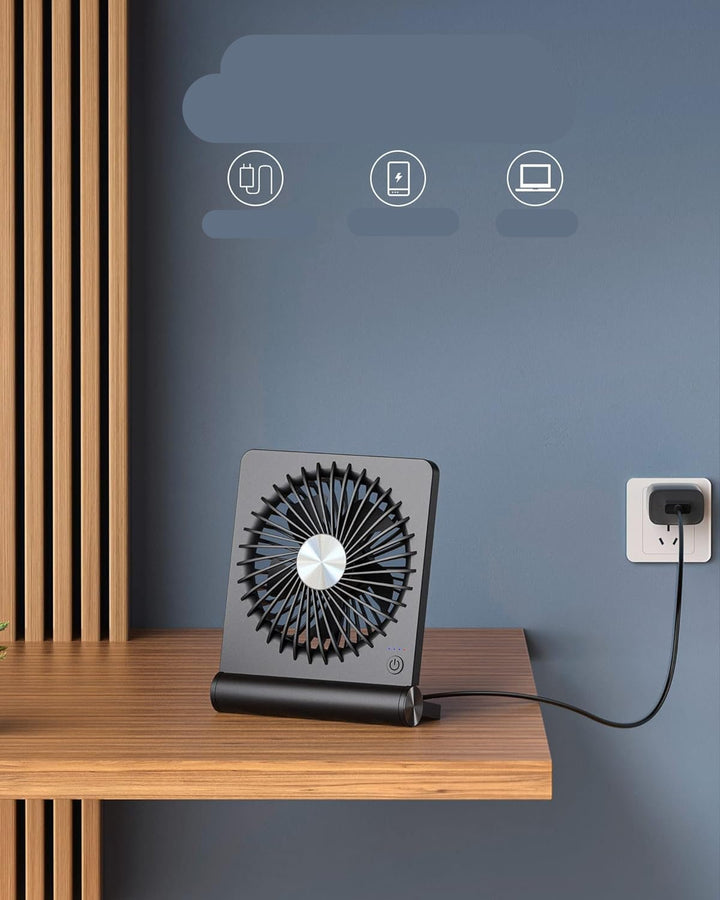 Ultra-Stille Bordvifte med USB – Kompakt og Kraftig | Luvikno