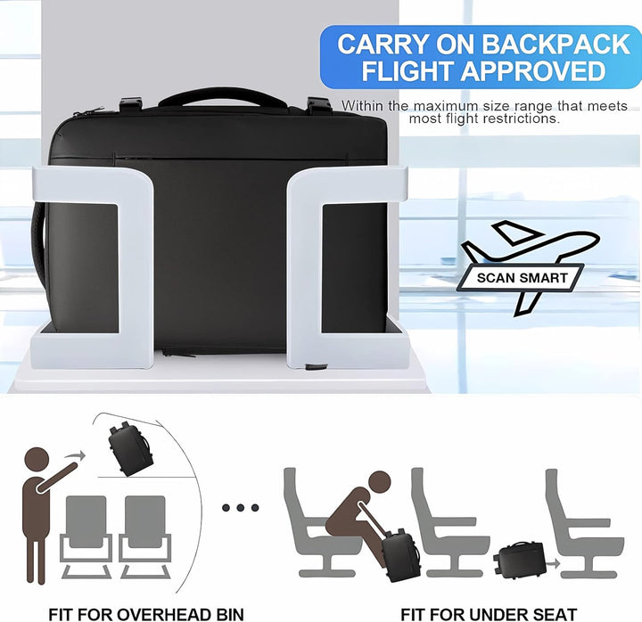 Utvidbar 26–45L Vanntett Reise Ryggsekk med Laptoplomme & Duffelbærer | Luvikno
