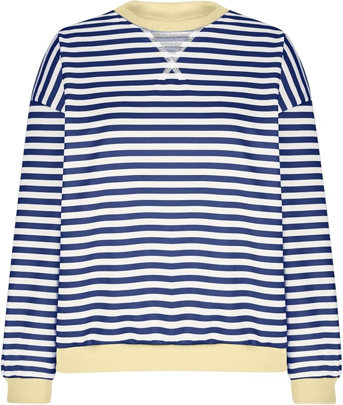 Luvik | Mukava Ylipitkä Raidallinen Neule