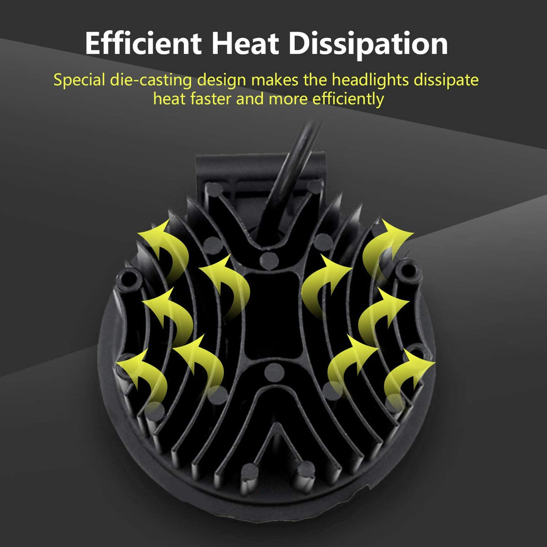 LED Arbeidslys 6X 27W Spotlight | Luvikno