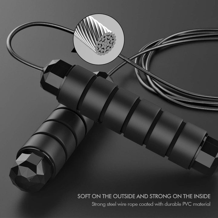 FlexiJump - Justerbar Tangle-Free Hoppetau for Fitness Luvikno