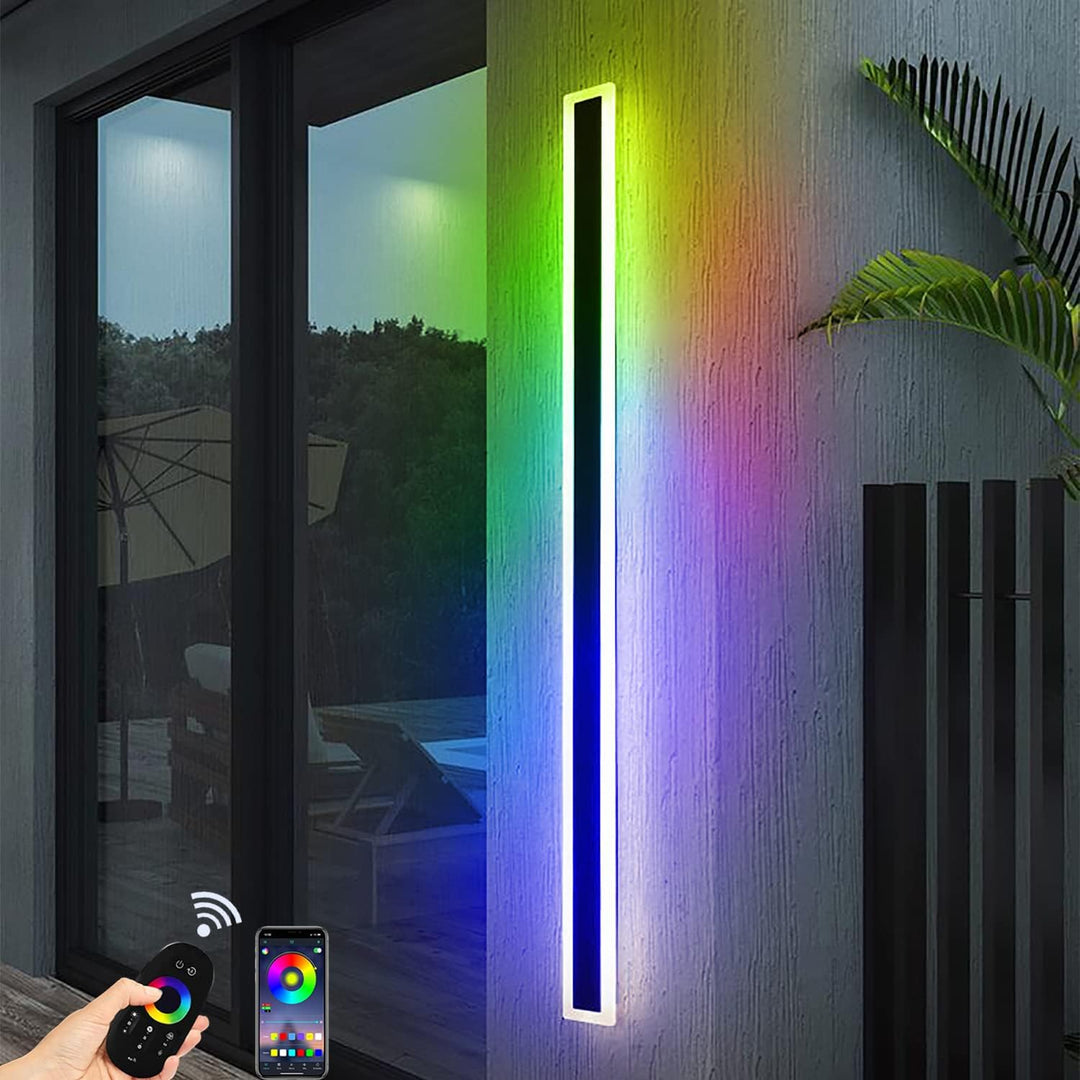 Utendørs LED vegglampe Moderne dimbar stripe Luvikno