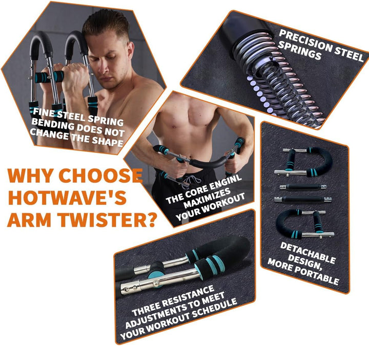 TwisterFlex – Justerbar Treningsstang for Styrke og Fleksibilitet Luvikno