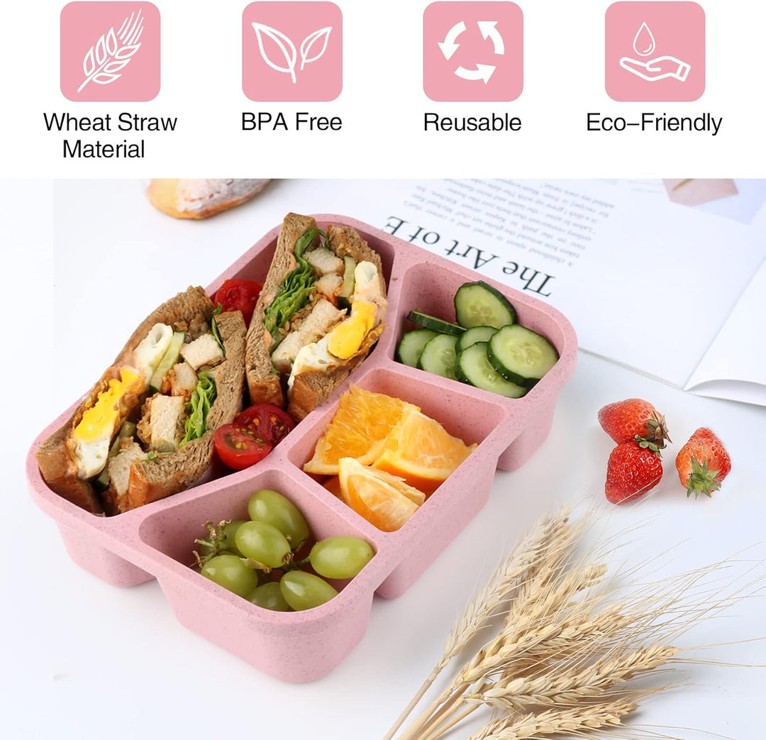 BentoBox – Sett med 4 Snacks Bokser med Skillevegger Luvikno