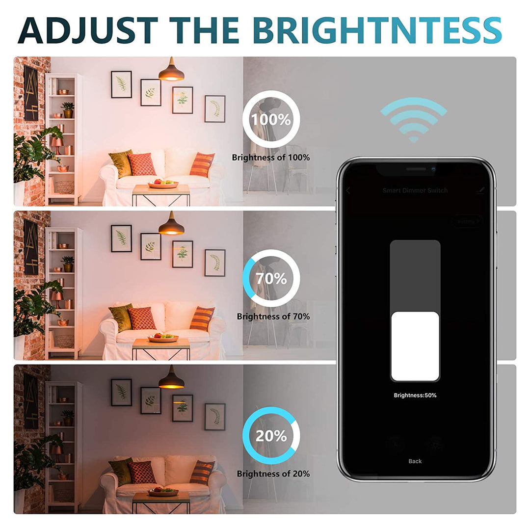 Smart Dimmer Dimmerbryter Berøring med Fjernkontroll | Luvikno