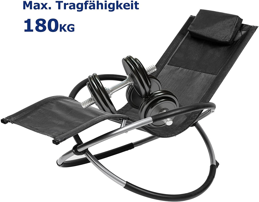 Avslappende sjeselong dekkstol svingende sjeselong sammenleggbar | Luvikno