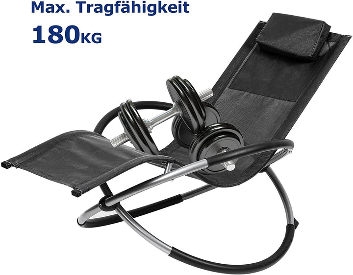Avslappende sjeselong dekkstol svingende sjeselong sammenleggbar | Luvikno