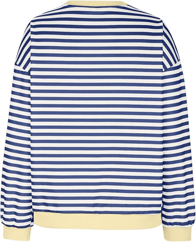 Luvik | Mukava Ylipitkä Raidallinen Neule