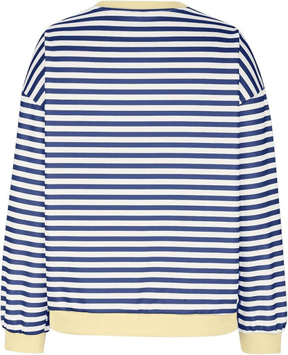 Luvik | Mukava Ylipitkä Raidallinen Neule