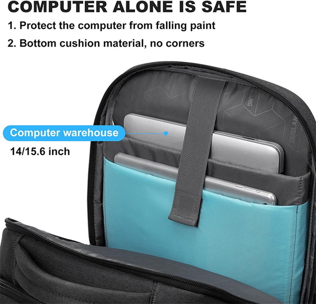 Vannavstøtende laptop- og reise-ryggsekk med organiserte rom | Luvikno