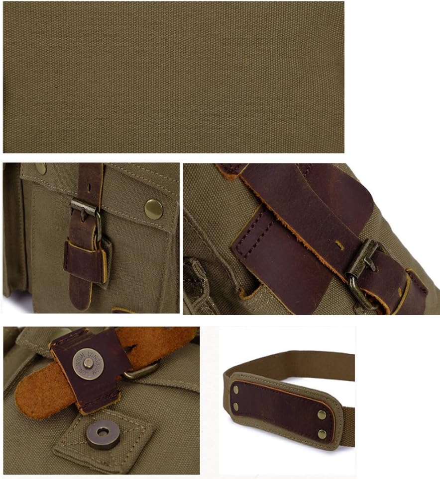 RetroCarry Bag – Vintage Canvas Skulderveske for Laptoper Luvikno