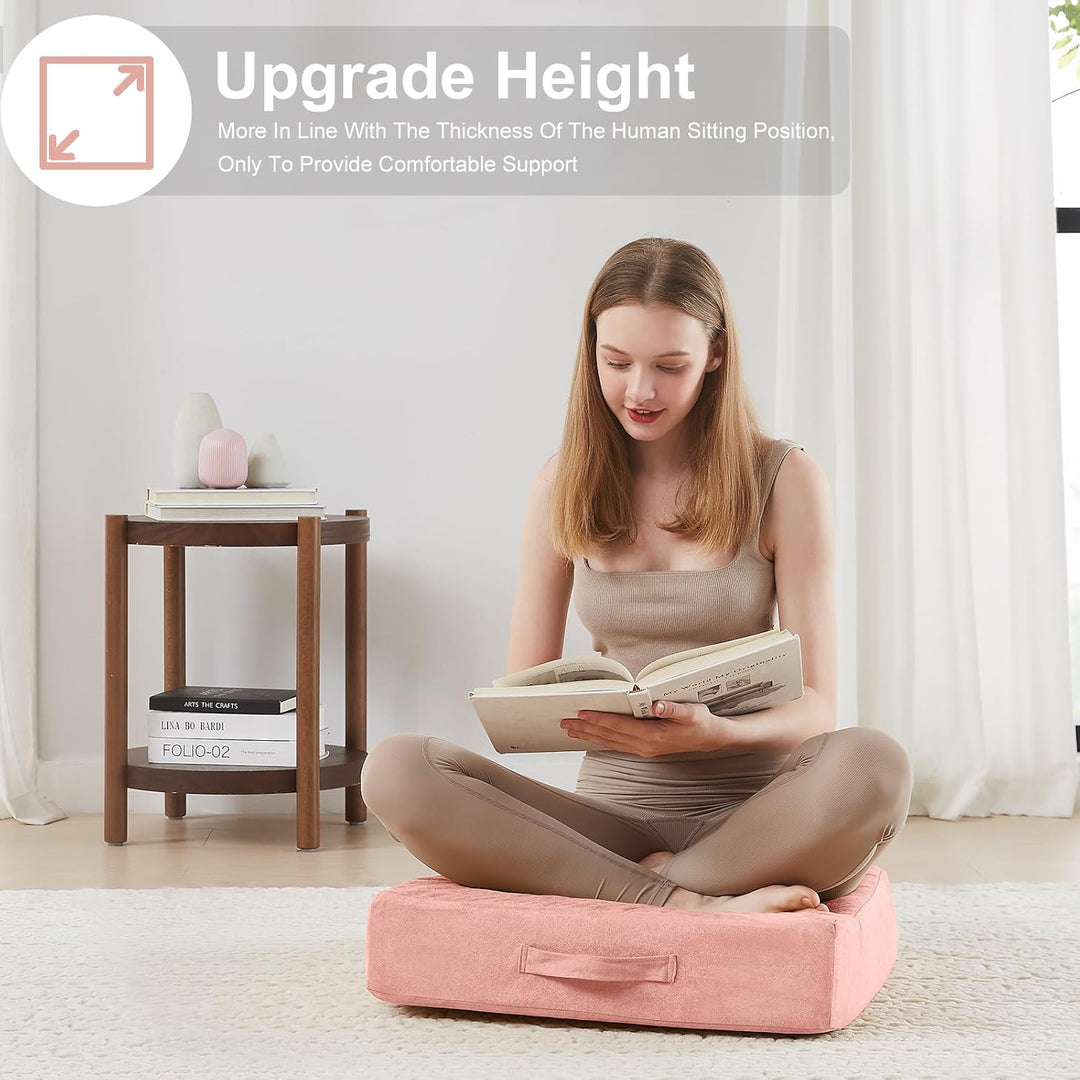 ZenCushion - Luksus Meditasjonspute med Komfortabelt Trekk Luvikno