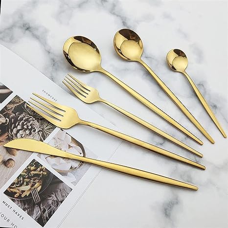 Luvikno | Minimalistisk Bestikk 36 Stykker I Rustfritt Stål: Eleganse Og Holdbarhet