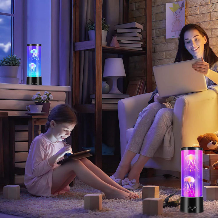 Jellyfish Lampe RGB med Fjernkontroll | Luvikno