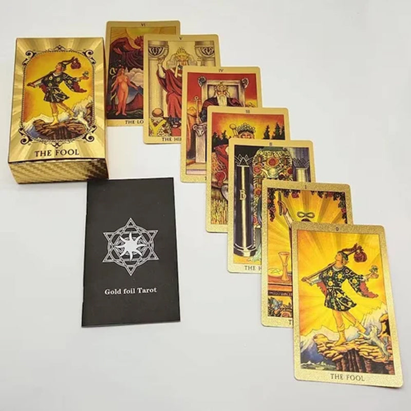 Luvikno | Utforsk den mystiske verden av tarot Gullfarget tarot