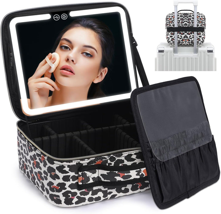Luksus Makeup Organizer med Belyst Speil Luvikno