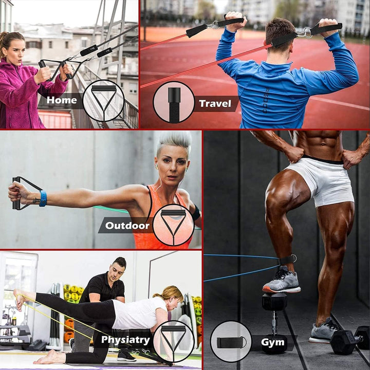 PowerGrip - Motstandsbånd med Holdbare Håndtak Luvikno