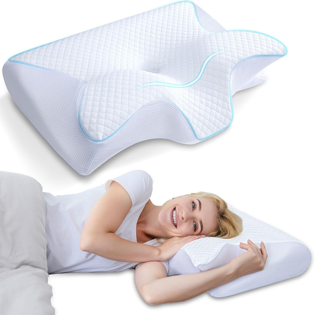 Putetrekk for Butterfly Memory Foam Cervical Pillow Luvikno