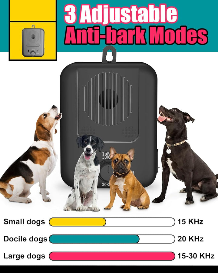 Oppladbar ultrasonisk anti-barking enhet med 50ft rekkevidde – Calvero Luvikno