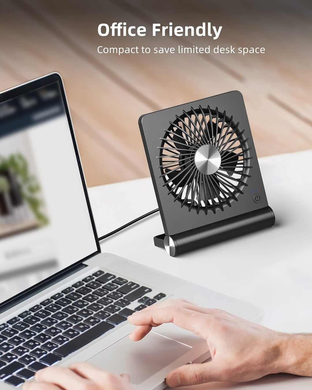 Ultra Quiet Small Desk Fan | Luvikno