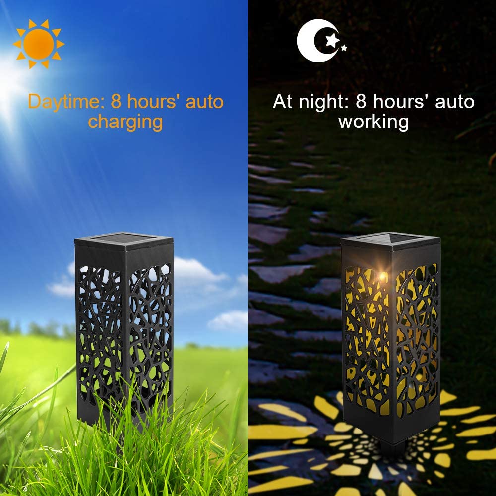 12X Solar Lights LED Sti Lys Hage Belysning | Luvikno