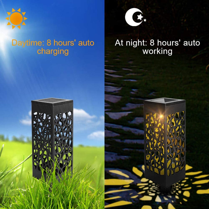 12X Solar Lights LED Sti Lys Hage Belysning | Luvikno