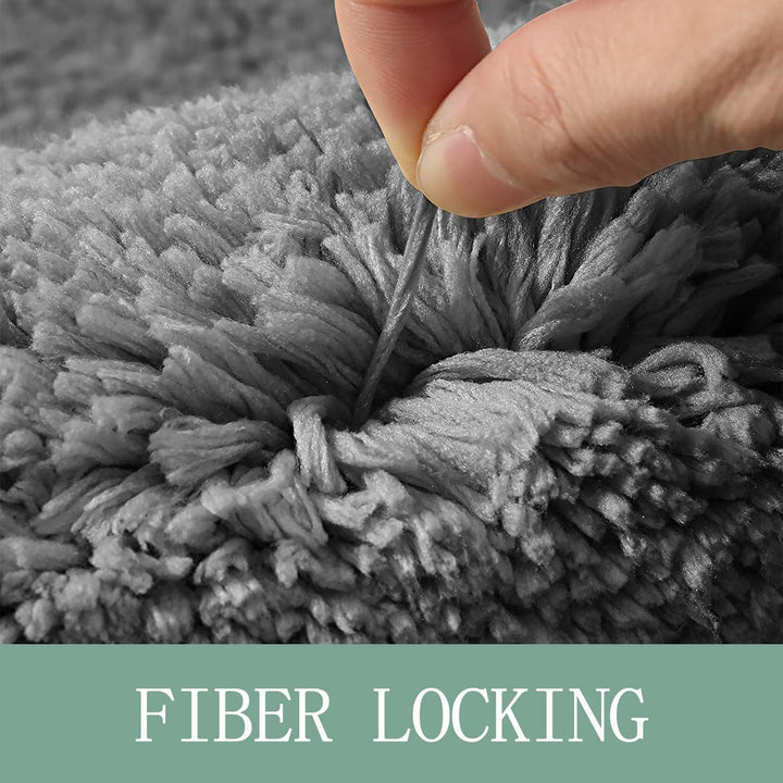 Tykk Mikrofiber Badmatte - Myk, Absorberende, Rutschfri - Perfekt for Bad og Soverom | Luvikno