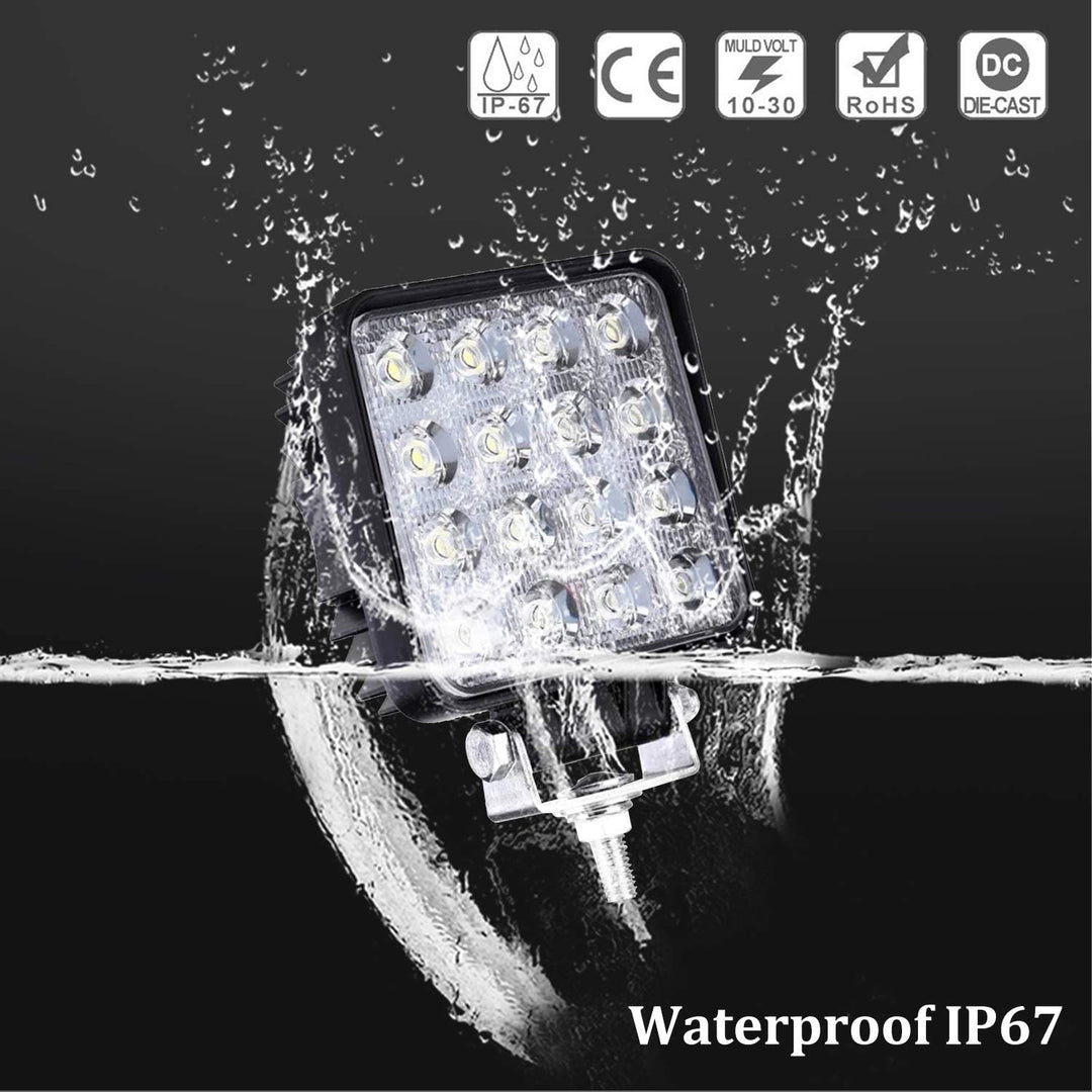 LED Arbeidslys 48W IP67 Ryggelys 2X-10X | Luvikno