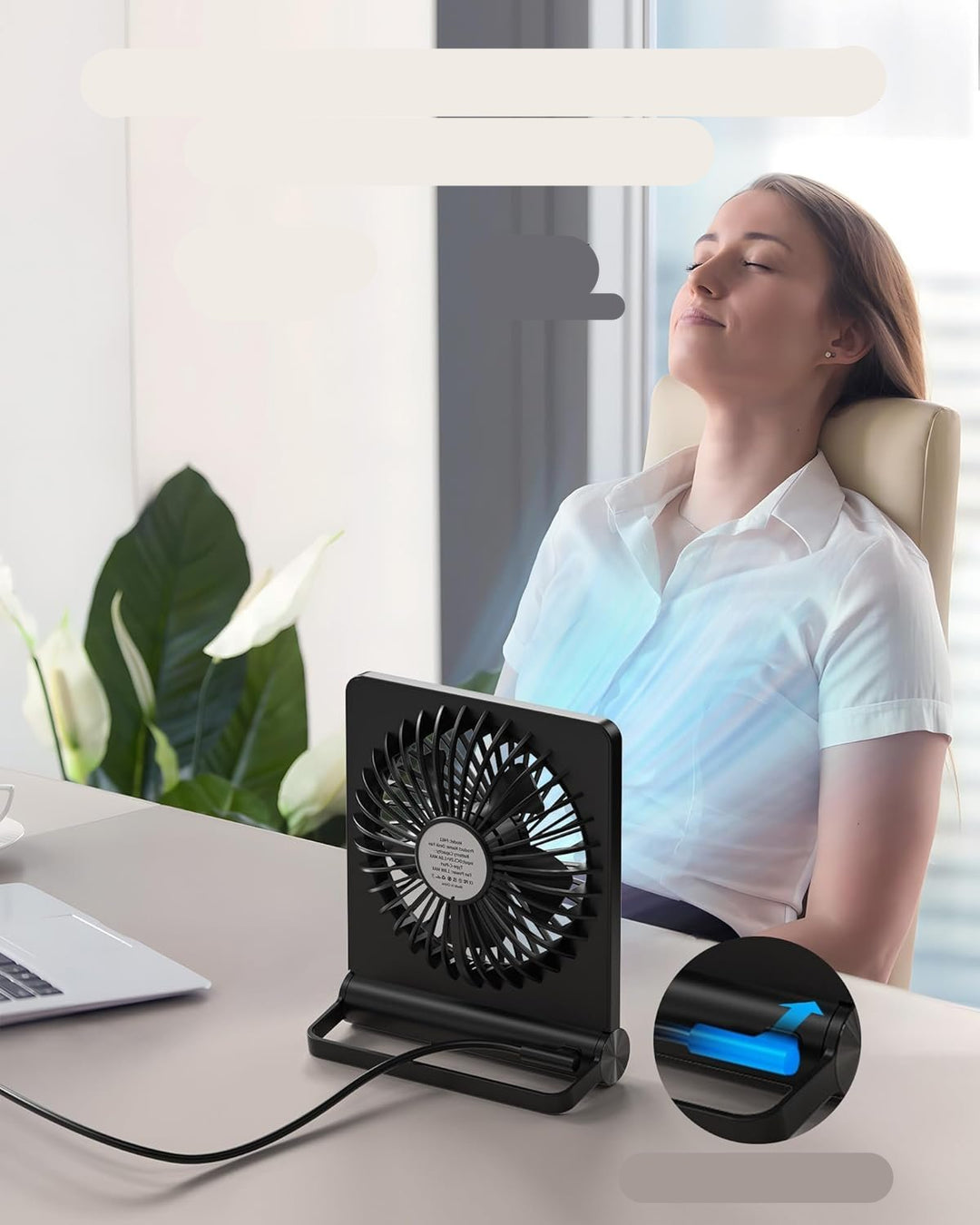 QuietBreeze - Ultralyd kompakt bordvifte Luvikno