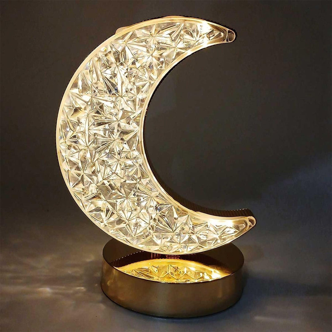 Halvmåne Krystall Lampe | Luvikno