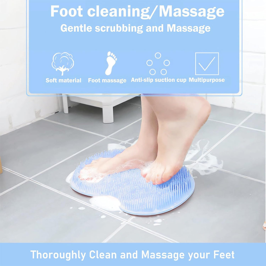 CleanFootFlex Håndfri Silikon Fot Ren Mat Luvikno
