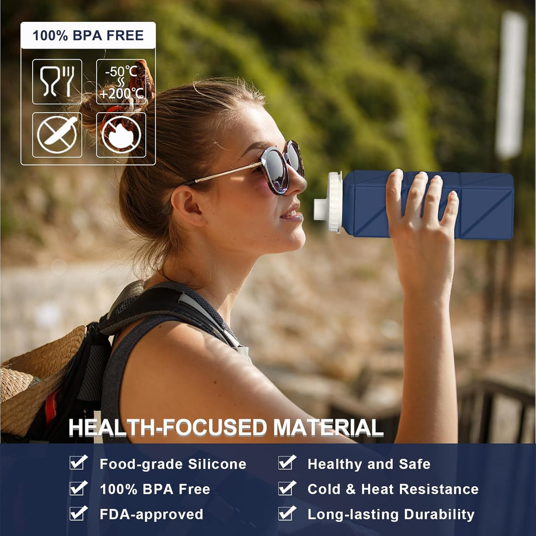 FlexiBottle – Kompakt Silikon Flaske 610ml Luvikno