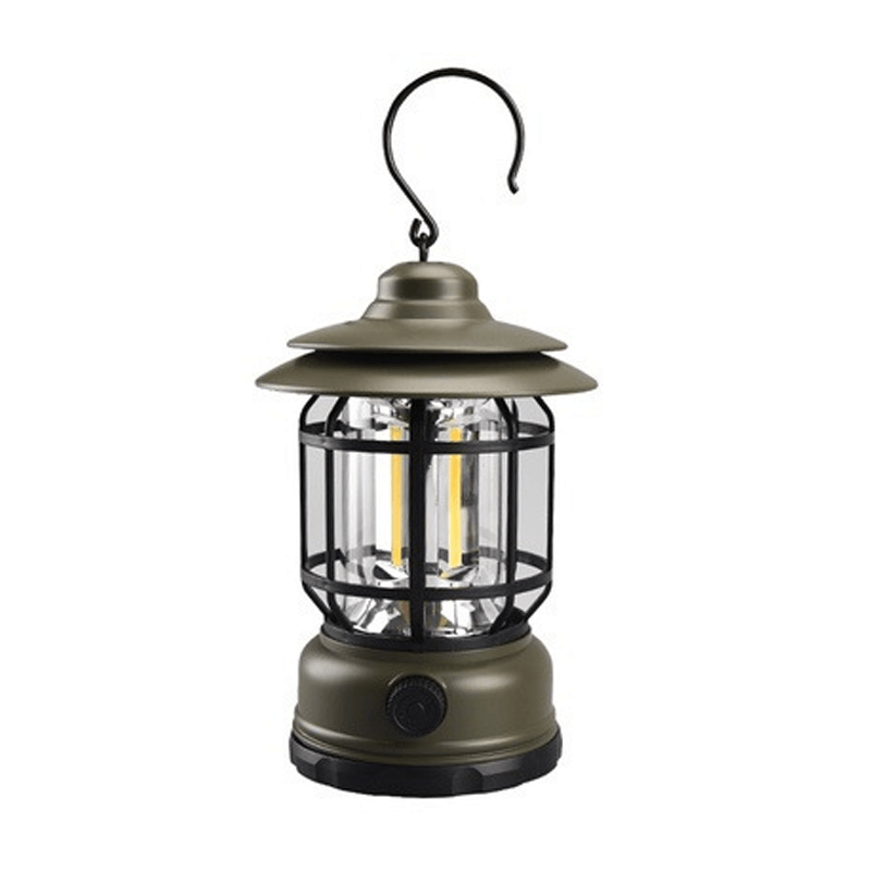 Bærbar Retro Camping lys - VintageGlow, LED Campinglampe for utendørs, hage og eventyr | Luvikno