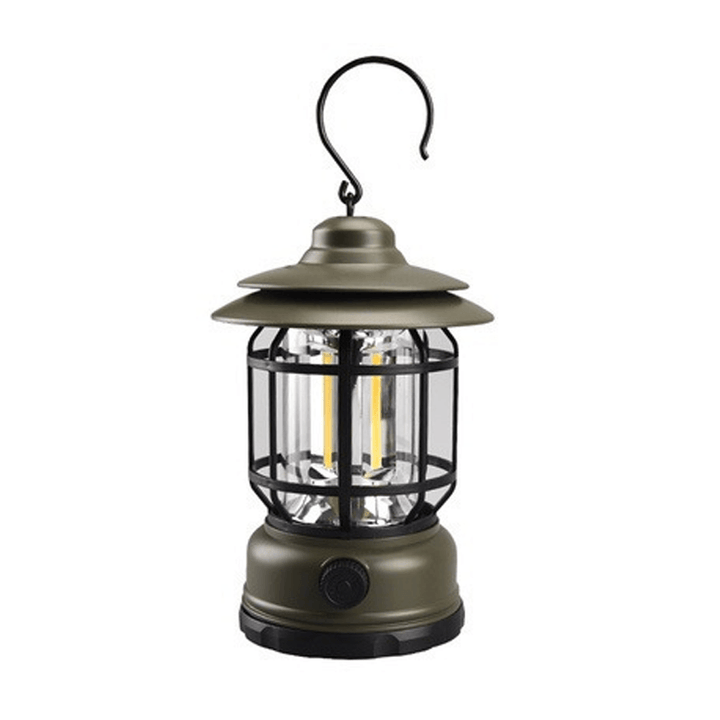 Bærbar Retro Camping lys - VintageGlow, LED Campinglampe for utendørs, hage og eventyr | Luvikno