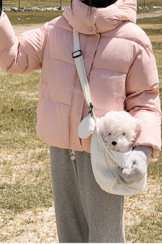 Luvik | Plush-vuorattu ylipitkä puffatakki