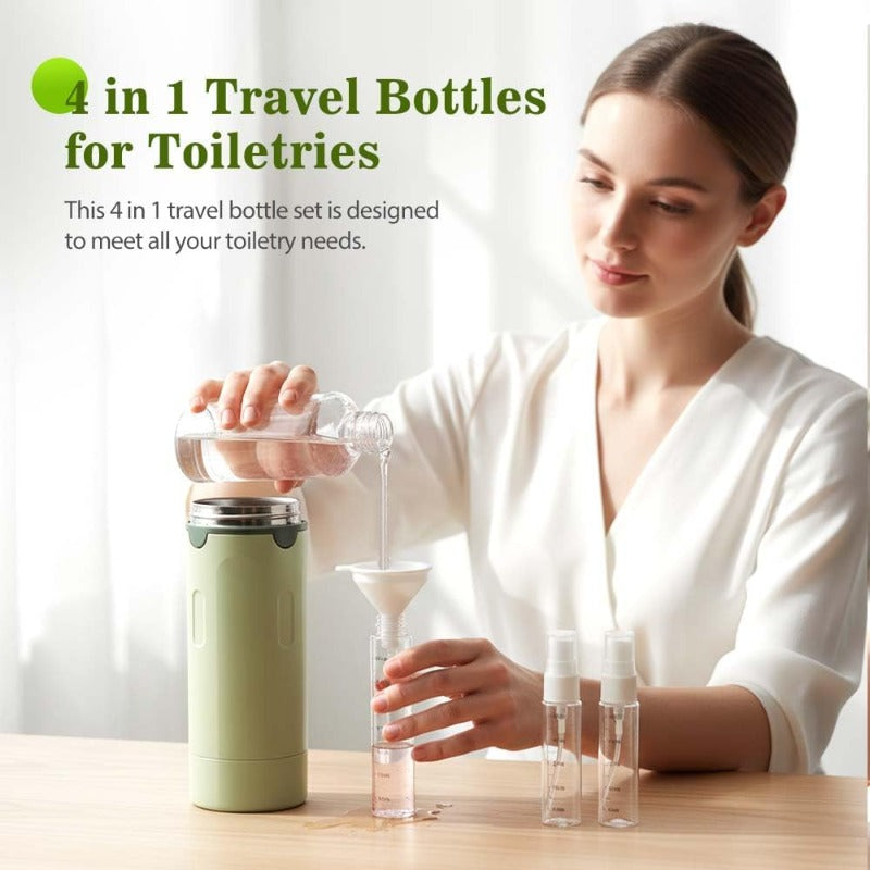 4-i-1 Reise Toalettartikler Dispenser Luvikno