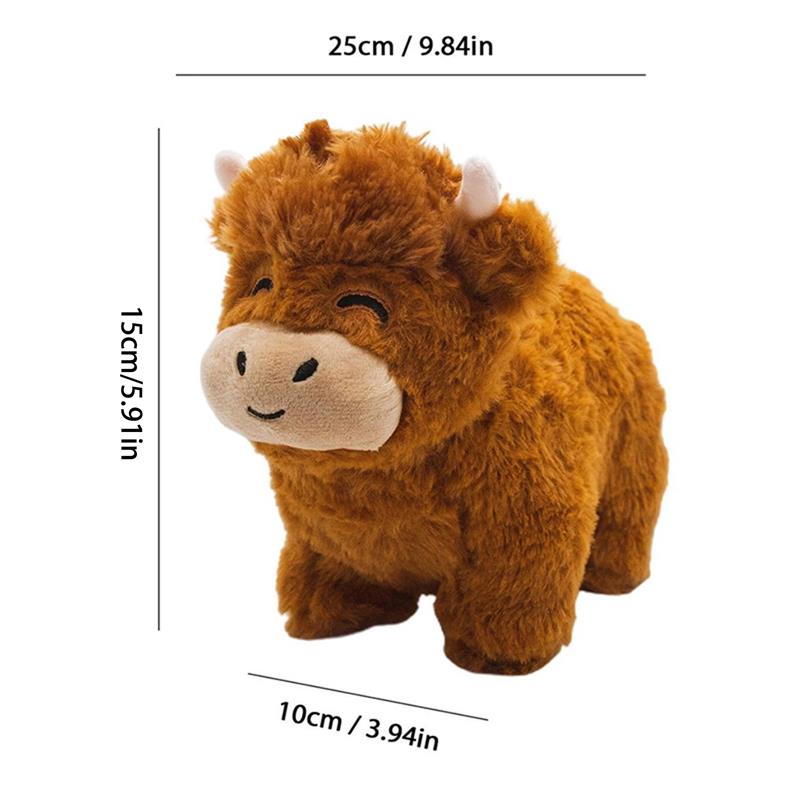 Fluffy Highland Cow Plush Toy - Adopt Highland Cow Luvikno