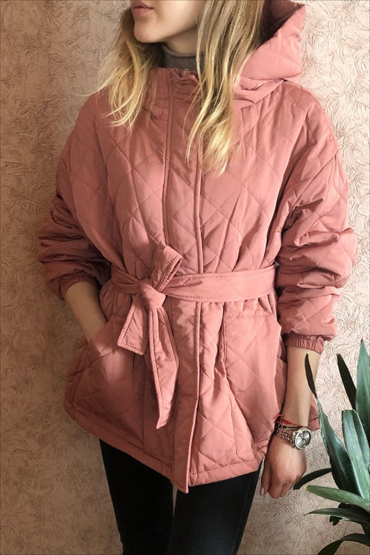 Luvik | Koko Diamond Quilted Puffer Takki