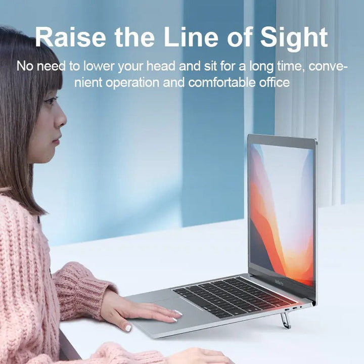 Usynlig aluminium laptopstand Luvikno