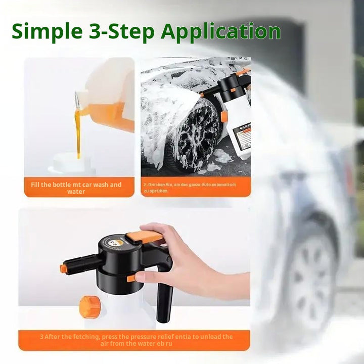 Elektrisk Skum Sprayer Flaske 2L | Luvikno