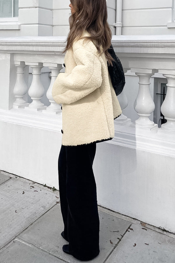 Luvik | Patchwork Pyöreä kaula Lämmin Rento Takki