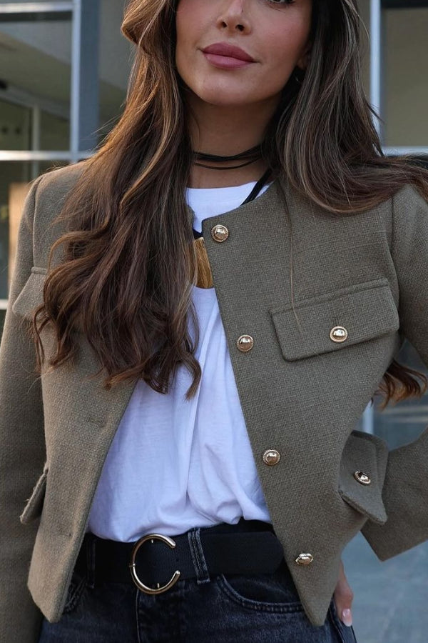 Luvik | Kaula Yksivärinen Yksi rivi Takki