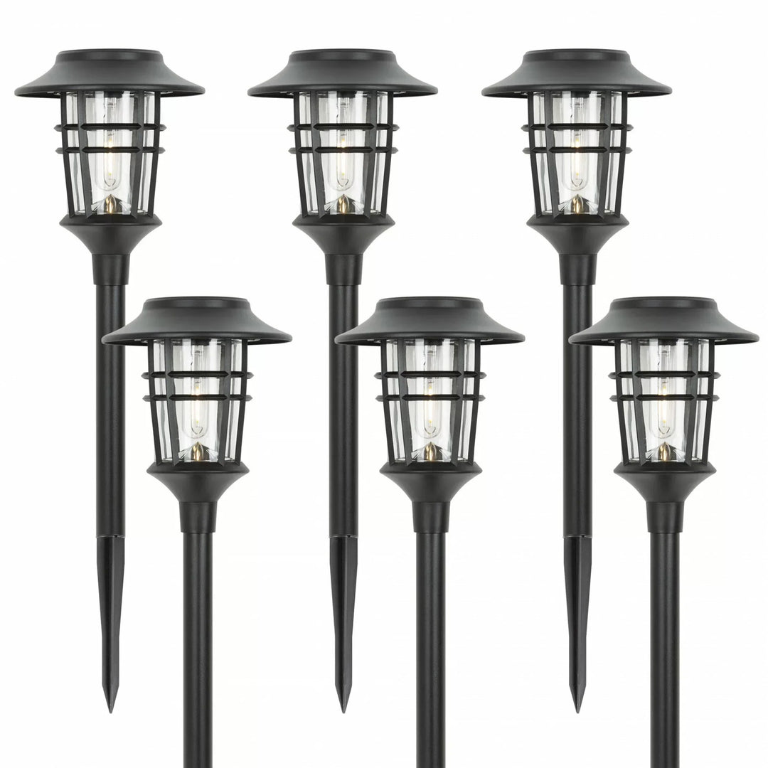 Premium Solar Torch Garden Lights - Set of 6 | Luvikno