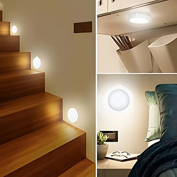 Bevegelsessensor Vegglampe LED Nattlampe Luvikno