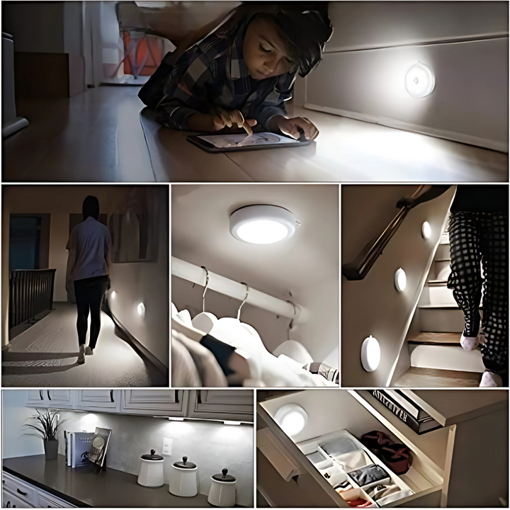 Bevegelsessensor Vegglampe LED Nattlampe Luvikno