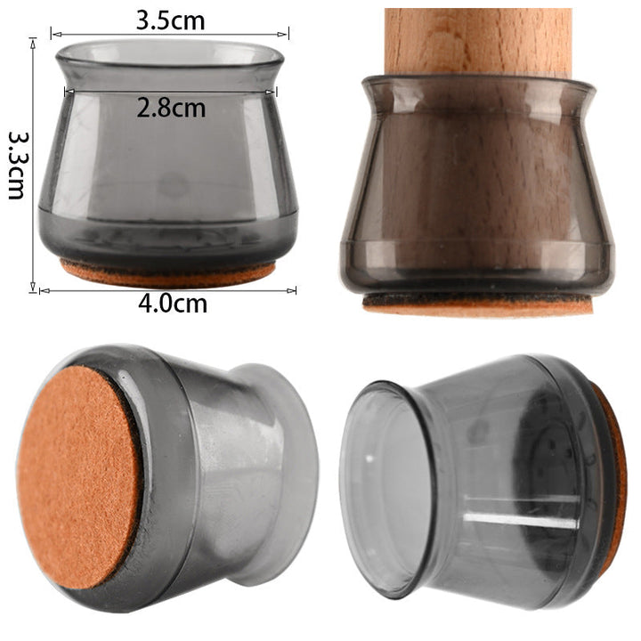 Stolbeins gulvbeskyttere (4 PCS) | Luvikno