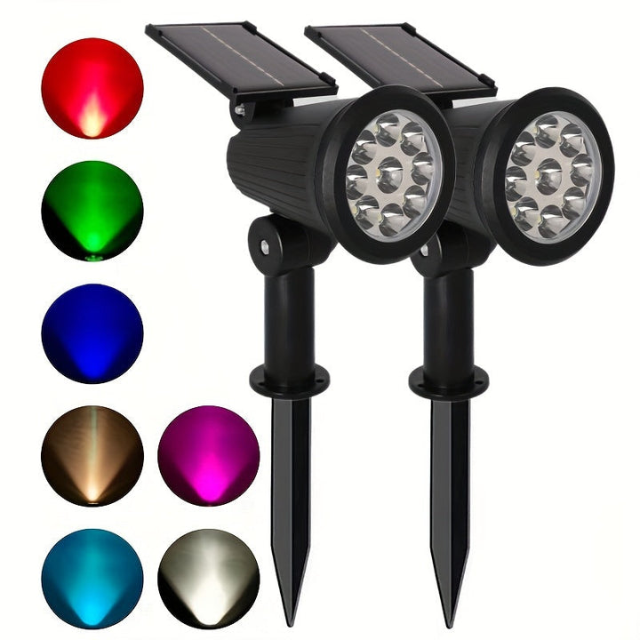 SolarLuxe Spotlight - Bærekraftig 9LED Hagebelysning | Luvikno