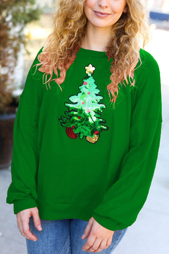 Luvik | Julegran Fest Bånd Fritid Avslappende Sweatshirt
